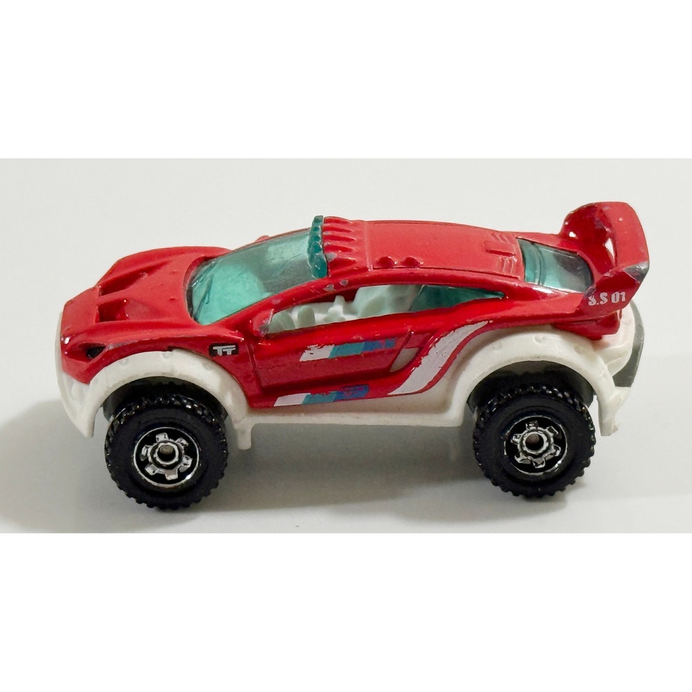 Matchbox Terrain Trouncer Kids‎ 1:64 Red White Off-Road Rally Diecast Car MB863